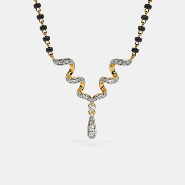 The Fold of Elegance Mangalsutra Pendant