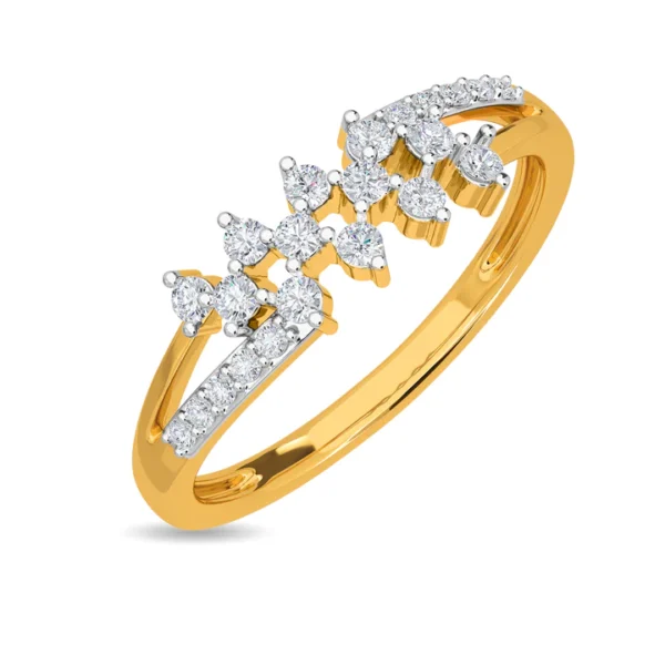 The Starlight Cluster Lab Diamond Ring