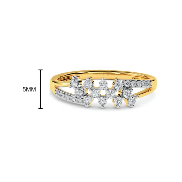 The Starlight Cluster Lab Diamond Ring - Image 3