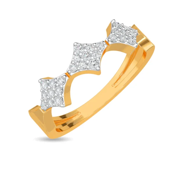 18KT Gold Lab Diamond Stellar Ring - Image 4