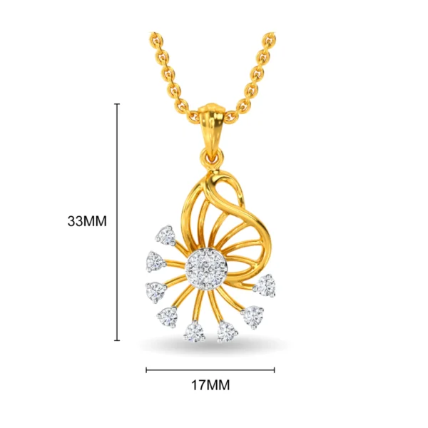 Glowy Dazzler Lab Diamond Pendant - Image 2