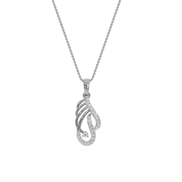 Gold Lab Diamond Intertwined Luxury Pendant - Image 2