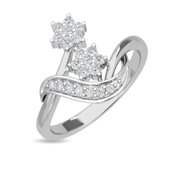 14kt Yellow Gold Rosi Starry Lab Diamond Engagement Ring - Image 4