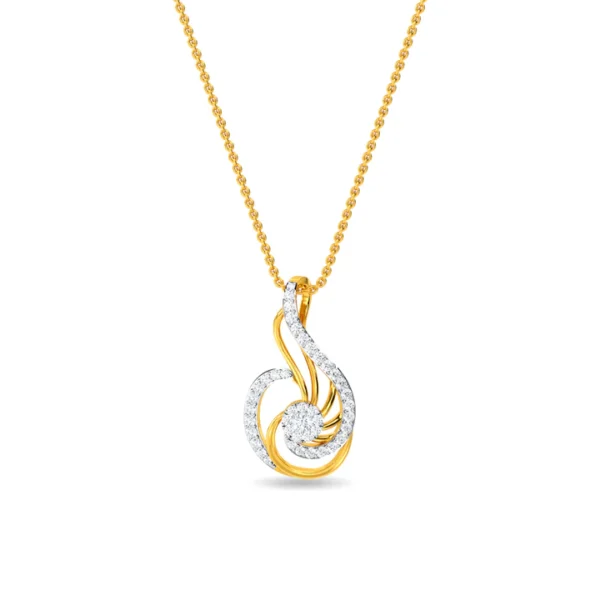 Gold Lab Diamond Eternal Flame Pendant