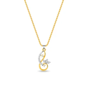 Gold Eternal Flutter Lab Diamond Pendant