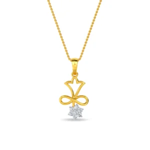 Gold Eternal Star Lab Diamond Pendant