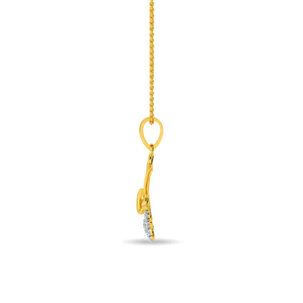 Gold Eternal Star Lab Diamond Pendant - Image 4