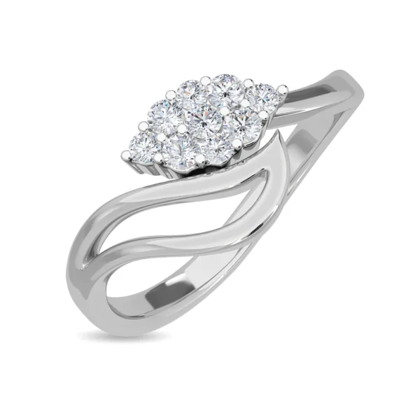 Intertwined Gold Oval-Shape Lab Diamond Ring for Her - Image 4