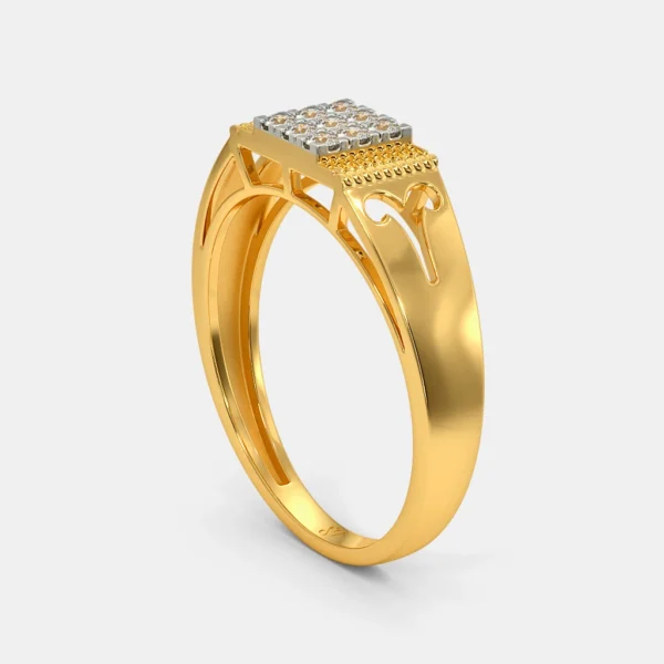 Nautical Elegance Lab Diamond-Embellished Gold Ring for Man - Image 3