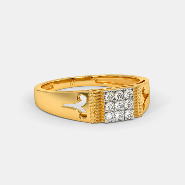 Nautical Elegance Lab Diamond-Embellished Gold Ring for Man - Image 2