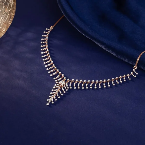 Rose Gold Twinkling Treasures Diamond Necklace