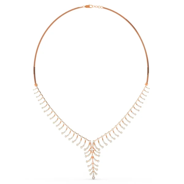 Rose Gold Twinkling Treasures Diamond Necklace - Image 3