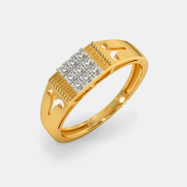 Nautical Elegance Lab Diamond-Embellished Gold Ring for Man - Image 4
