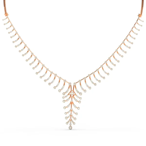 Rose Gold Twinkling Treasures Diamond Necklace - Image 4