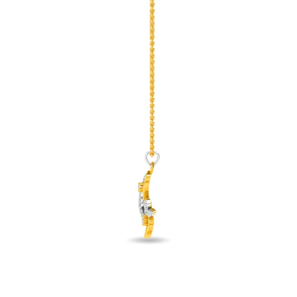 Gold Eternal Flutter Lab Diamond Pendant - Image 3