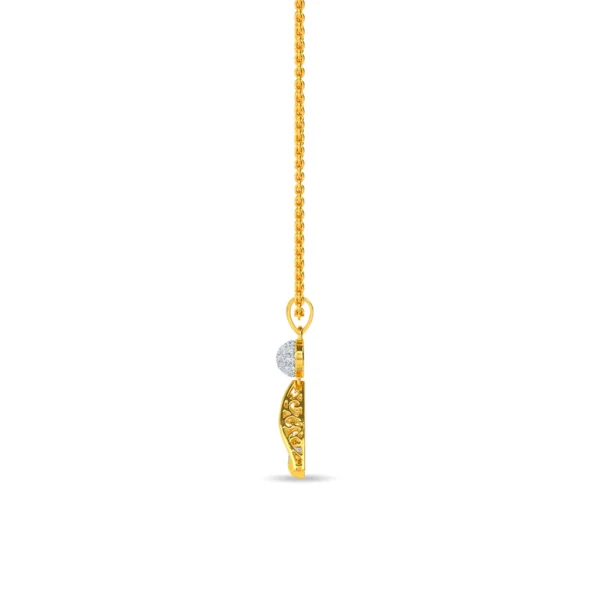 14KT Gold Luminous Geometrix Lab Diamond Pendant - Image 3