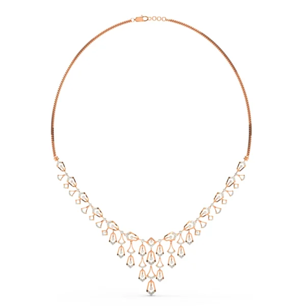 Rose Gold Moonlit Majesty Lab Diamond Necklace - Image 3