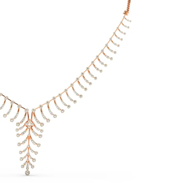 Rose Gold Twinkling Treasures Diamond Necklace - Image 2