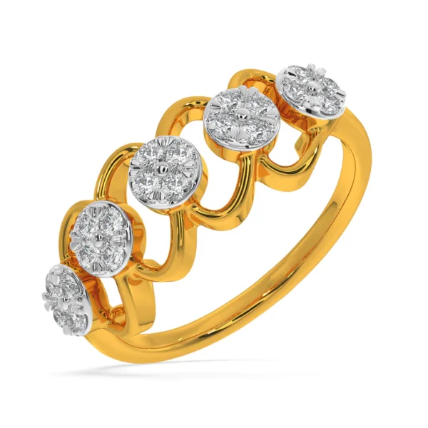Eternal Harmony Lab Diamond Accented Gold Ring