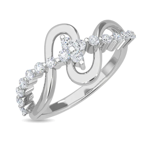 Eternal Sparkle Infinity Gold Lab Diamond Ring - Image 4