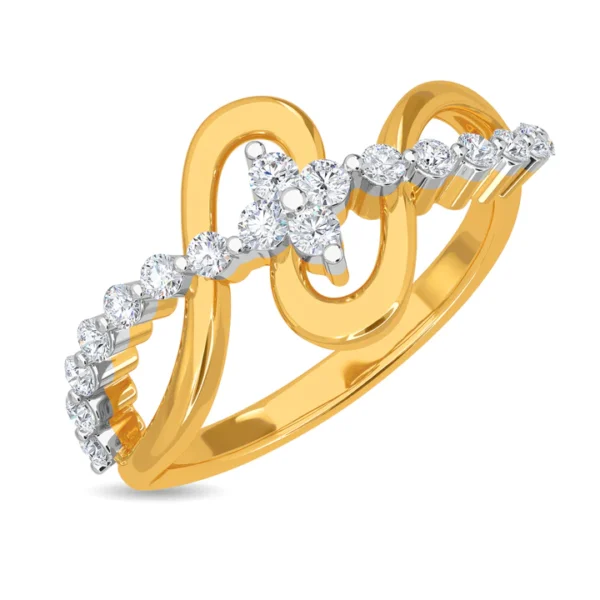 Eternal Sparkle Infinity Gold Lab Diamond Ring