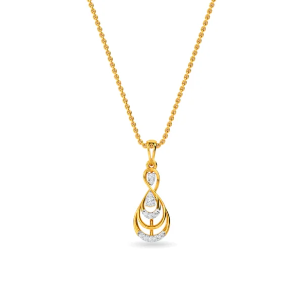 Gold Lab Diamond Eternal Cascade Pendant