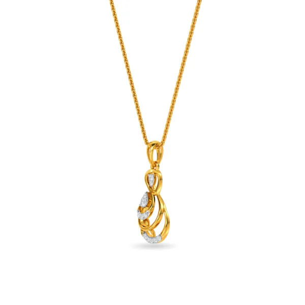 Gold Lab Diamond Eternal Cascade Pendant - Image 3