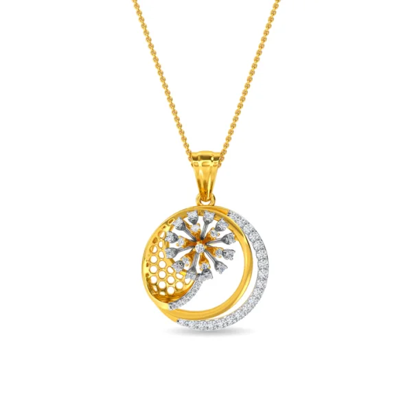 Gold Lab Diamond Stellar Radiance Pendant