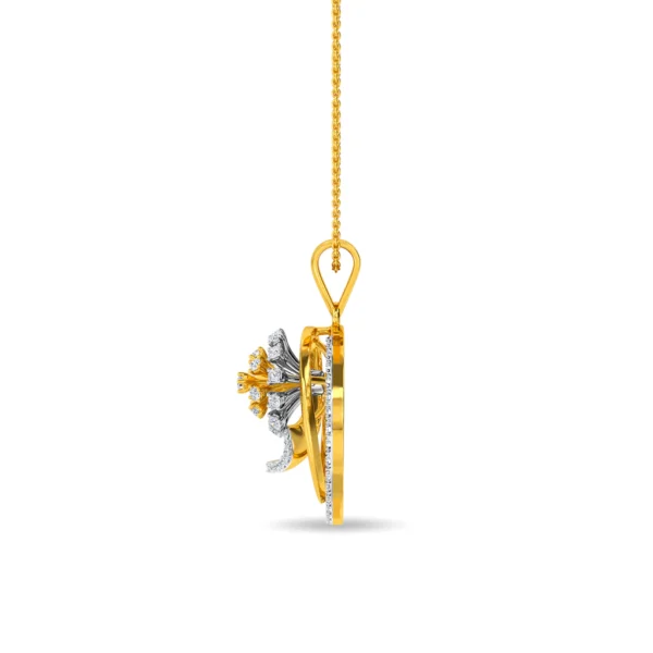 Gold Lab Diamond Stellar Radiance Pendant - Image 2