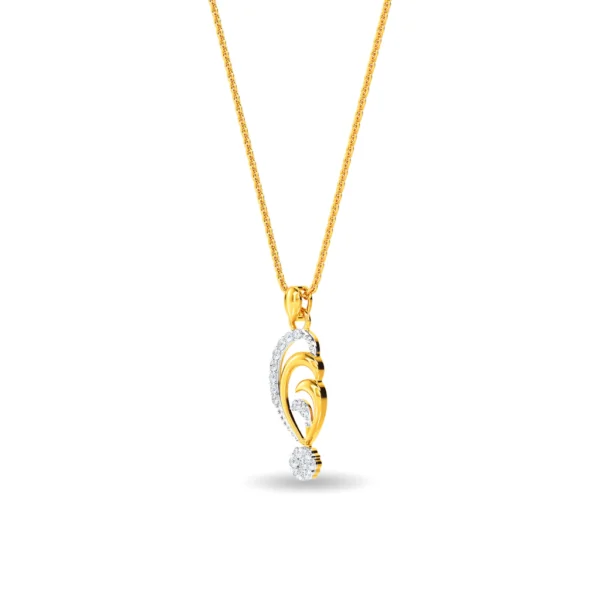 Gold Lab Diamonds Celestial Romance Pendant - Image 4