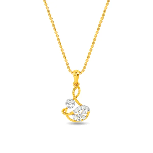 Gold Eternal Lab Diamonds Sparkle Infinity Pendant