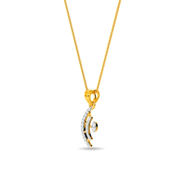 14KT Gold  Eternal Elegance Diamond Pendant - Image 4