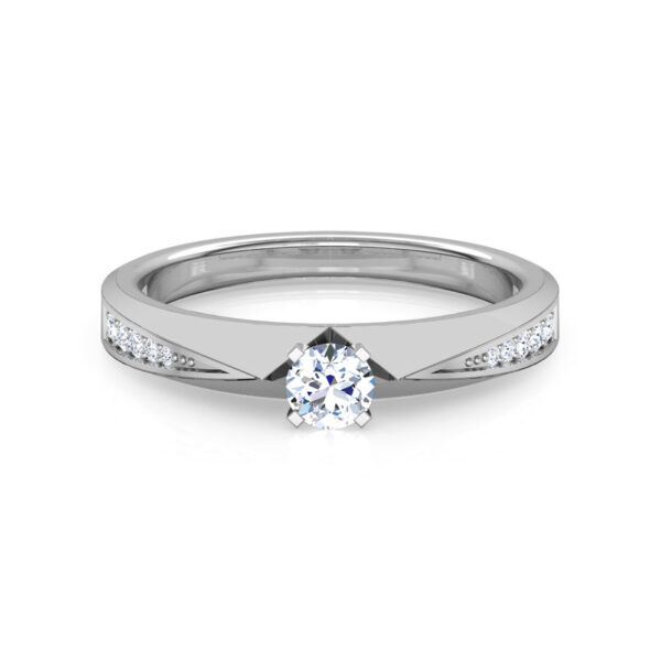 14KT Gold Meridian Solitaire Lab Diamond Ring