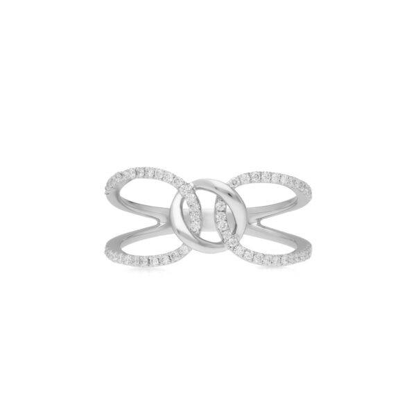 Cocktail Gold Diamond Classic Ring for Women - Image 4