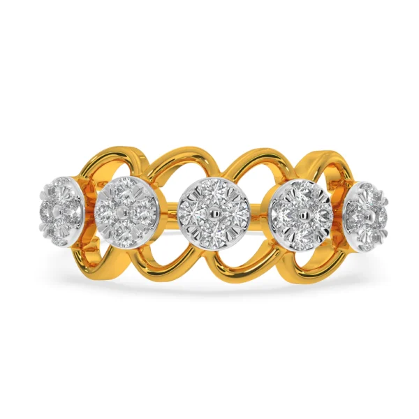 Eternal Harmony Lab Diamond Accented Gold Ring - Image 5