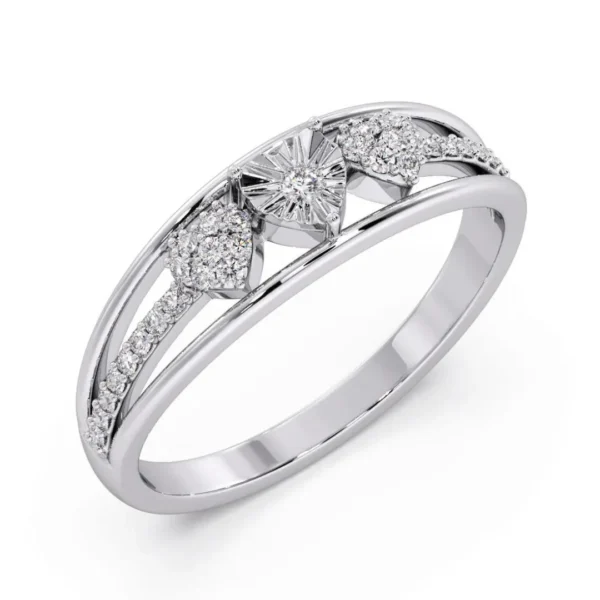 The Wedding Miracle Plate Gold Lab Diamond Ring - Image 3