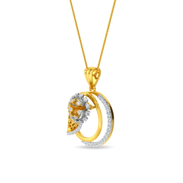 Gold Lab Diamond Stellar Radiance Pendant - Image 3