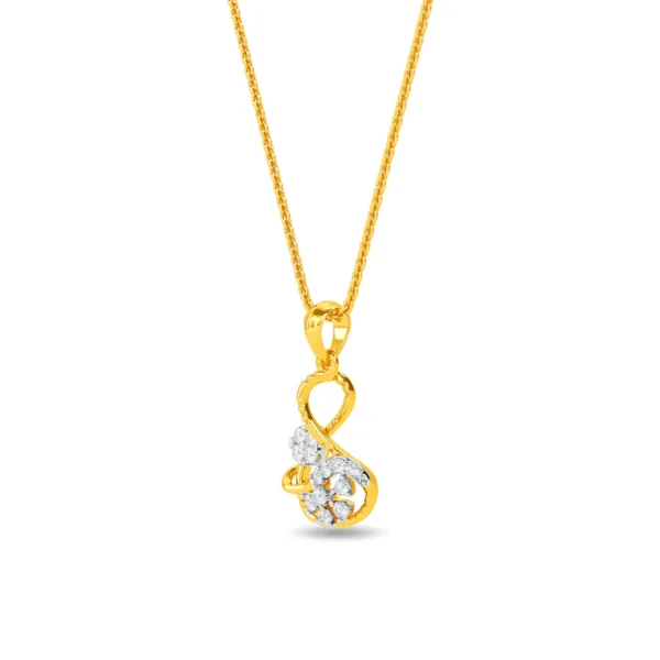 Gold Eternal Lab Diamonds Sparkle Infinity Pendant - Image 3