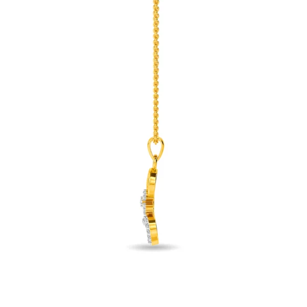 Gold Eternal Sparkle Lab Diamond Pendant for Gift Her - Image 3