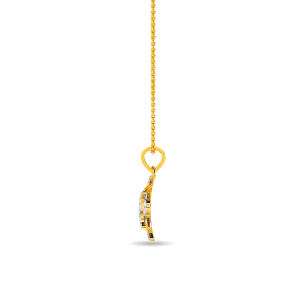 14KT Gold  Eternal Elegance Diamond Pendant - Image 3