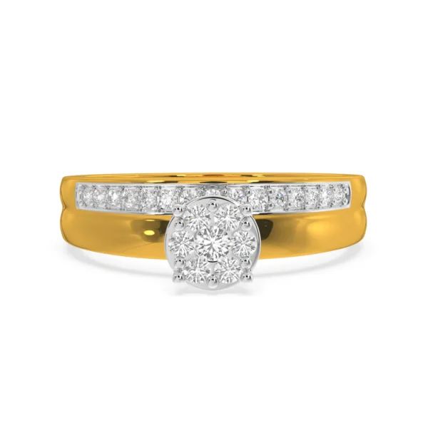 Elegant Split Shank Lab Diamond Engagement Ring - Image 3