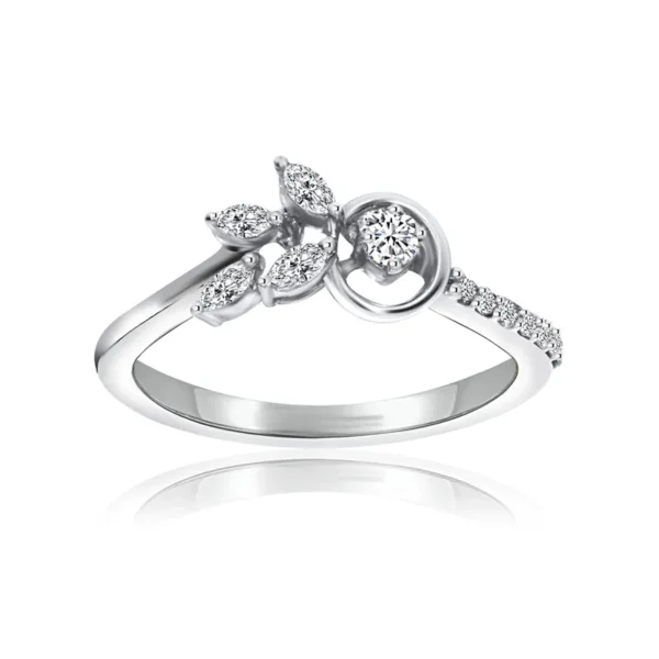Flora’s Embrace White Gold Lab Diamond Ring
