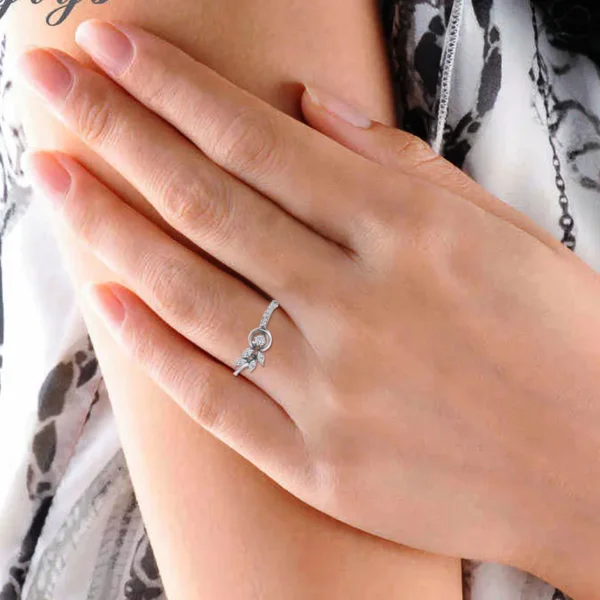 Flora’s Embrace White Gold Lab Diamond Ring - Image 2