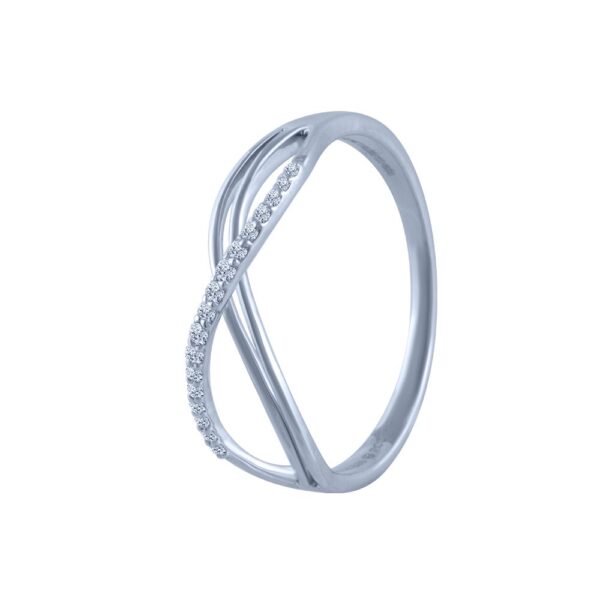 18KT Gold Eternal Twist Lab Diamond Engagement Ring - Image 3