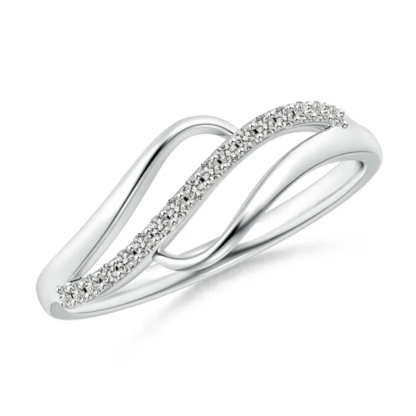Lab Grown Diamond Swirl Bypass Ring