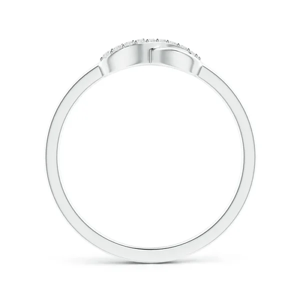 Sideways Twist Lab Diamond Accent Infinity Ring - Image 3