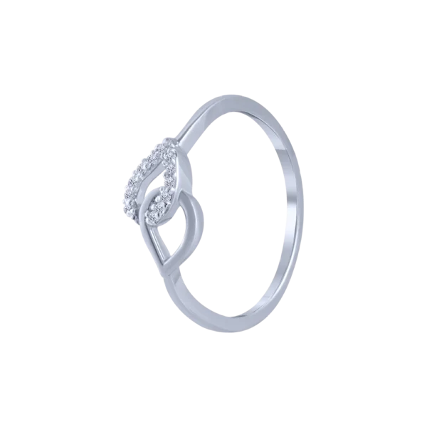 Sparkling Loop Gold Lab Diamond Engagement Ring for Her - Image 3