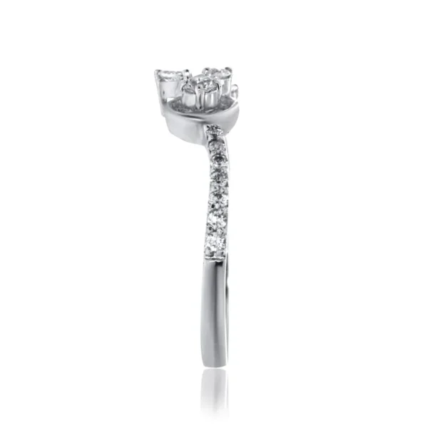 Flora’s Embrace White Gold Lab Diamond Ring - Image 3