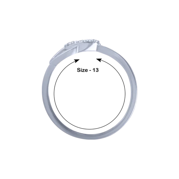 Sparkling Loop Gold Lab Diamond Engagement Ring for Her - Image 4