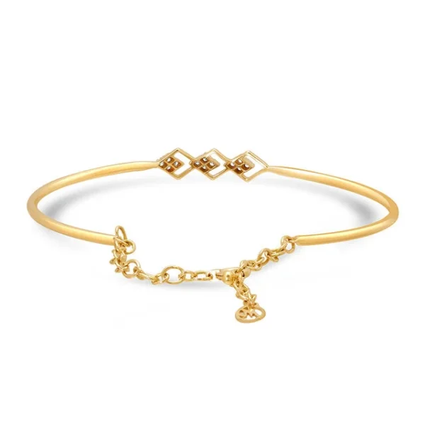 Gold Alpine Ascent Natural Diamond Bangle - Image 2